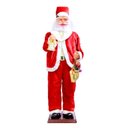 Ver imagem 2 de Papai Noel Gigante Dancante Musical 1 Metro e 80 cm Com Sensor Natal Enfeite (2107)