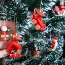 Ver imagem 3 de Mini Enfeites Bonecos Natal Madeira Natalino Enfeite 24 pcs (902)