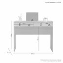 Ver imagem 3 de Mesa de Estudo Felícia 2 Gavetas Sendo 1 com Chave:cinamomo