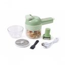 Ver imagem 1 de Mini Triturador Cortador Processador de Alimentos 4x1 Elétrico USB Fratelli Verde