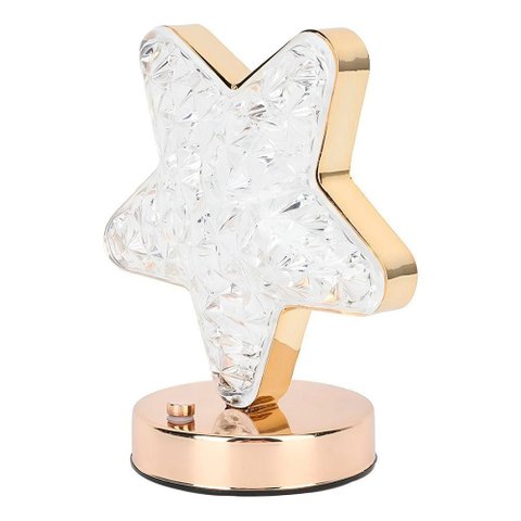 Luminária Formato Estrela Decoração Led Quarto Iluminação - Toque Mágico e Aconchegante para