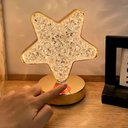 Ver imagem 3 de Luminária Formato Estrela Decoração Led Quarto Iluminação - Toque Mágico e Aconchegante para