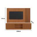 Ver imagem 2 de Home Rack Painel Valencia Ripado 2 Portas Tv 75":naturalle