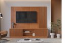 Ver imagem 4 de Home Rack Painel Valencia Ripado 2 Portas Tv 75":naturalle