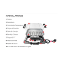 Ver imagem 5 de Churrasqueira Elétrica Portátil Pequena 110v ou 220v Fame:preta/127v