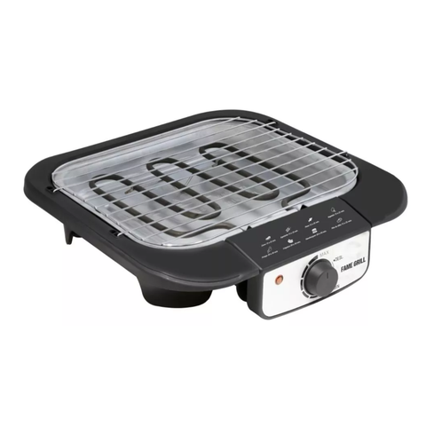 Churrasqueira Elétrica Portátil Pequena 110v ou 220v Fame:preta/127v