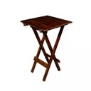 Ver imagem 2 de Bistrô Dobrável Madeira 60x60 com 2 Cadeiras para Festas, Eventos e Churrascos Tabaco Montana