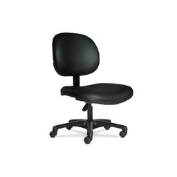 Cadeira Executiva Lisa Giratória Sem Braços Cor Preta - 1