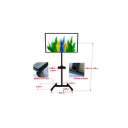 Suporte Tv Pedestal 14 a 70 PED-01 Suportaço - 4