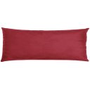 Ver imagem 1 de Travesseiro De Corpo Body Pillow Veludo 40x130cm Vermelho - Somente capa