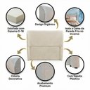 Ver imagem 3 de Cabeceira para Cama Box Queen Size Liah 160cm Bouclê Bege - Abmaza
