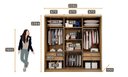 Ver imagem 5 de Guarda Roupa Casal com Espelho 3 Portas 4 Gavetas - Medelim-cumaru/fendi - Móveis Novo Horizonte