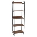 Ver imagem 5 de Estante Livreiro Prisma Estilo Industrial 60cm 5 Prateleiras C08 Nogal - Mpozenato