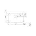 Ver imagem 3 de Cuba de Embutir Tramontina Lavínia 47 Bl em Aço Inox 47x30cm Acetinado 94022102