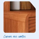 Ver imagem 5 de Cozinha Compacta 5 Portas 1 Gaveta 120cm com Nicho Dunas Itatiaia Marrom/Cinamomo/Off White