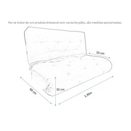 Futon Japonês Casal Dobrável Sofá Cama - 4 Futon Japonês Casal Dobrável Sofá Cama - 4