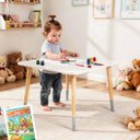 Ver imagem 1 de Mesa Infantil de Madeira Kit Livro Educativo - Cinza