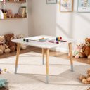 Ver imagem 2 de Mesa Infantil de Madeira Kit Livro Educativo - Cinza