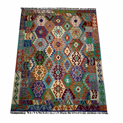 Tapete Kilim Afegão 1,99 x 1,53m