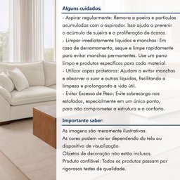 Sofá de Canto 6 Lugares com Chaise Modulado 320cm com Base em Madeira Maciça Dominique Yescasa - 11