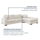 Ver imagem 5 de Sofá de Canto 6 Lugares com Chaise Modulado 320cm com Base em Madeira Maciça Dominique Yescasa