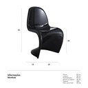 Ver imagem 5 de Cadeira Panton - Preto Brilho