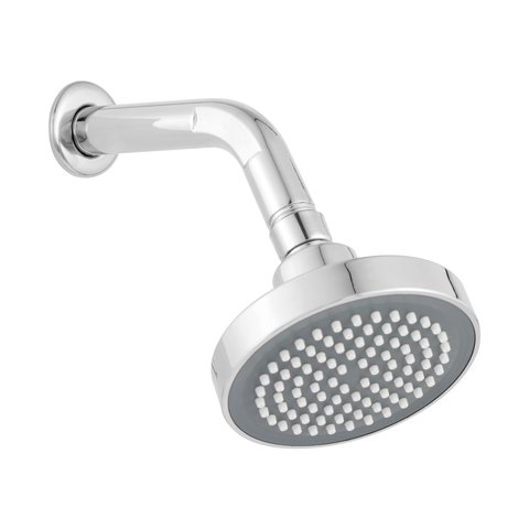 Chuveiro Ducha a Gás Articulado 10x10 Quente e Frio Redondo Cromado Abs