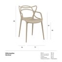 Ver imagem 4 de Cadeira Masters Allegra - Nude