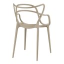 Ver imagem 3 de Cadeira Allegra Polipropileno; Design Moderno para Sala de Jantar e Varanda - Fendi