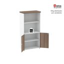 Ver imagem 7 de Armário Misto para Escritório 2 Portas com Prateleiras Linha PE40 AM1600PE40 Branco/Walnut