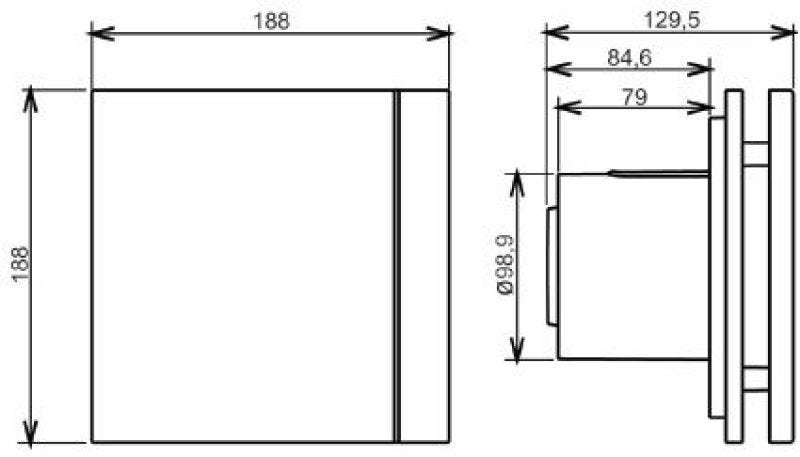 Exaustor para Banheiro Mod: Silent-100Cz Design S&P - 110V - 5