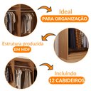 Ver imagem 7 de Roupeiro Casal Closet Light Premium Moderna