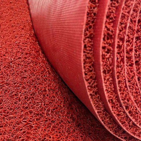 Tapetes Capacho a Metro - Escolha Cor e Metragem - Comprimento 100cm X 1.20m Largura - Vermelho