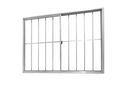 Ver imagem 2 de Vitrô 2 Folhas de Correr Aluminio Brilhante com Grade 1,00x1,20