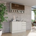 Ver imagem 1 de Cozinha Compacta 2 Peças em MDF Fineze Areia HP