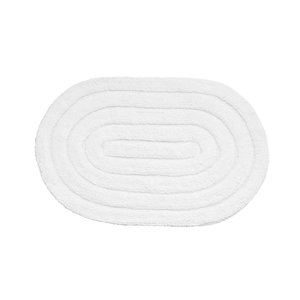 Tapete Allegro para Banheiro Algodão 40x60cm Branco