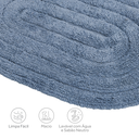 Ver imagem 4 de Tapete Allegro para Banheiro Algodão 40x60cm Azul Claro
