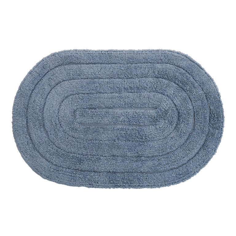 Tapete Allegro para Banheiro Algodão 40x60cm Azul Claro