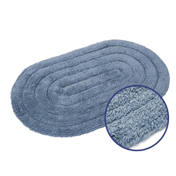 Tapete Allegro para Banheiro Algodão 40x60cm Azul Claro - 3