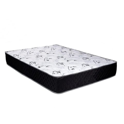 Cama Box Baú Casal Sintético Branco + Colchão Casal Espuma D33 Com EPS 17x138x188