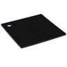 Descanso de Panela Quadrado Silicone Preto 18cm Antiderrapante Resistente Ao Calor - 2