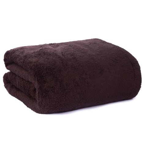 Mantinha Soft Fleece Premium Casal Padrão - Marrom