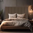Ver imagem 5 de Cabeceira Estofada Cama Box Carla Linha Premium Cor:Marrom;Tamanho:Queen 160 cm