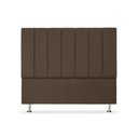 Ver imagem 2 de Cabeceira Estofada Cama Box Carla Linha Premium Cor:Marrom;Tamanho:Queen 160 cm