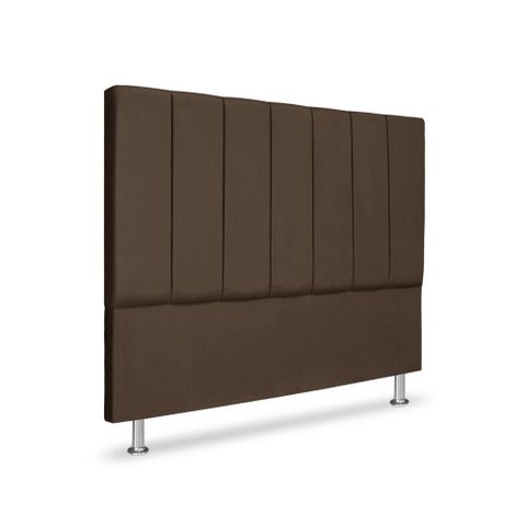 Cabeceira Estofada Cama Box Carla Linha Premium Cor:Marrom;Tamanho:Queen 160 cm