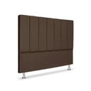 Ver imagem 1 de Cabeceira Estofada Cama Box Carla Linha Premium Cor:Marrom;Tamanho:Queen 160 cm