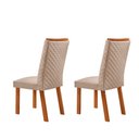 Ver imagem 3 de Conjunto com 2 Cadeiras Lira Mdf para Sala de Jantar Moderna Mobília