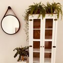 Ver imagem 6 de Cristaleira Madeira Maciça Rústico 2 Portas Branco Fundo Amêndoa - Apaixone & Decore