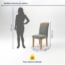 Ver imagem 3 de Conjunto 6 Cadeiras para Sala de Jantar Lyra