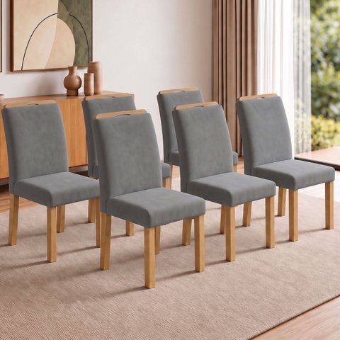 Conjunto 6 Cadeiras para Sala de Jantar Lyra